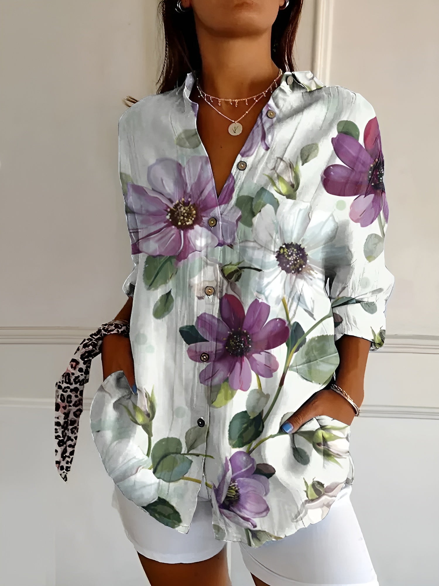 Manon™ | Chemisier À Boutons Floral